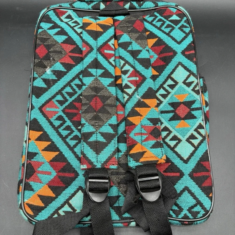 El Paso Saddle Blanket Co Southwestern Navajo Print Backpack 70% Acrylic
